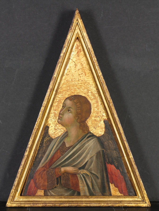 Pinnacle with Angel by Niccolò di Segna (Italian) - Classic Art canvas print