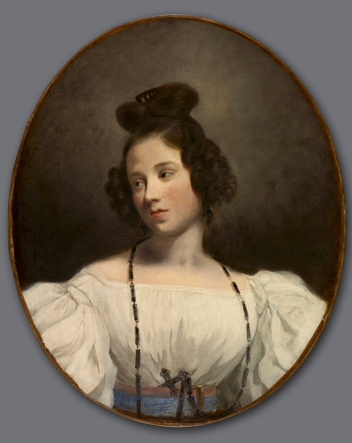 Mlle. Alexandrine-Julie de la Boutraye by Eugène Delacroix (French, 1798–1863) - Romantic canvas print