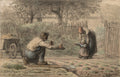 First Steps by Jean-François Millet (French, 1814–1875) - Classic Art canvas print