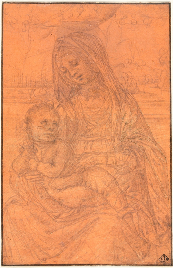 The Virgin and Child by Lorenzo di Credi (Italian, 1459–1537) - Classic Art canvas print