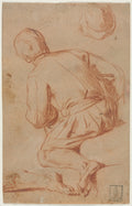 Rear View of Seated Man by Carlo Vimercati (Italian, 1660–1715) - Classic Art canvas print
