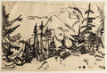 Mountain Landscape with Fir Trees by Ernst Ludwig Kirchner (German, 1880–1938) - Classic Art canvas print