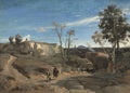 La Cervara, the Roman Campagna by Jean Baptiste Camille Corot (French, 1796–1875) - Realist canvas print