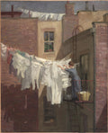 A Woman's Work by John Sloan (American, 1871–1951) - Classic Art canvas print