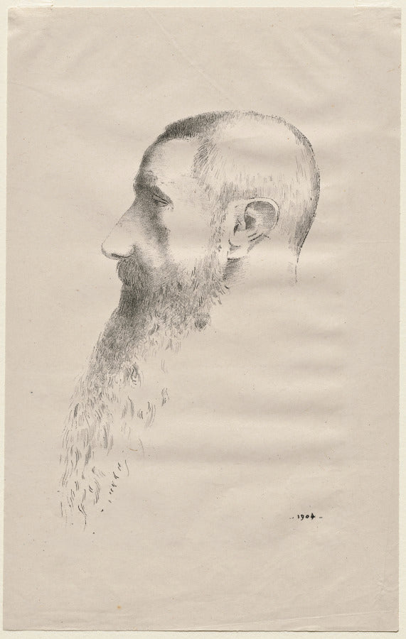 Roger Marx by Odilon Redon (French, 1840–1916) - Symbolist canvas print