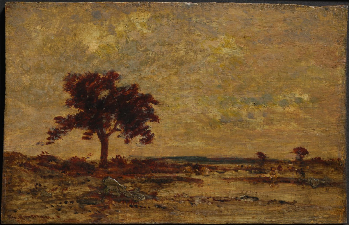Marshlands by Théodore Rousseau (French, 1812–1867) - Naive Art canvas print