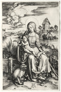 The Virgin and Child with a Monkey by Albrecht Dürer (German, 1471–1528) - Classic Art canvas print