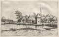 Views of Villages in Brabant and Campine  A Moated Village by Master of the Small Landscapes (Flemish) - Classic Art canvas print
