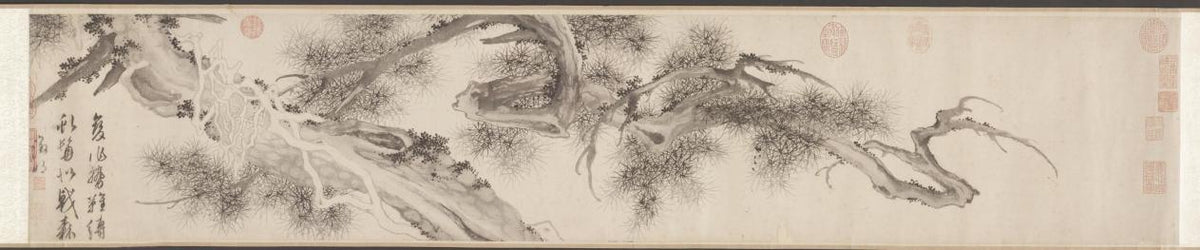 Old Pine Tree by Wen Zhengming (Chinese, 1470–1559) - Classic Art canvas print