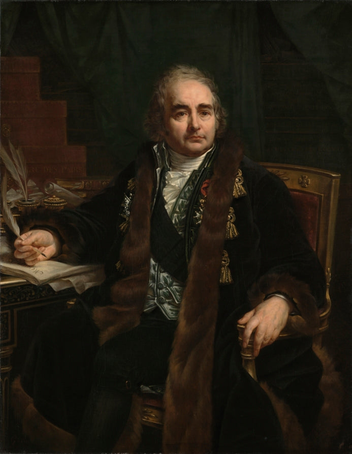 Portrait of Count Jean-Antoine Chaptal by Antoine-Jean Gros (French, 1771–1835) - Classic Art canvas print