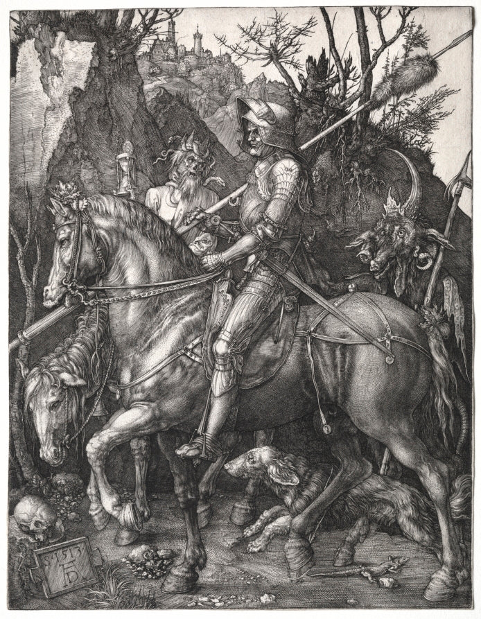 Knight, Death, and the Devil by Albrecht Dürer (German, 1471–1528) - Classic Art canvas print