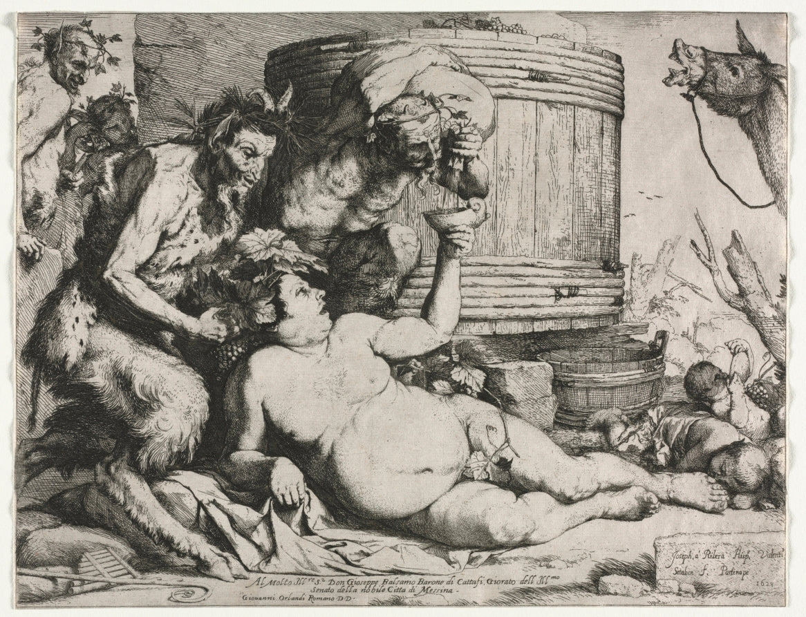 Silenus by Jusepe de Ribera (Spanish, 1591–1652) - Classic Art canvas print