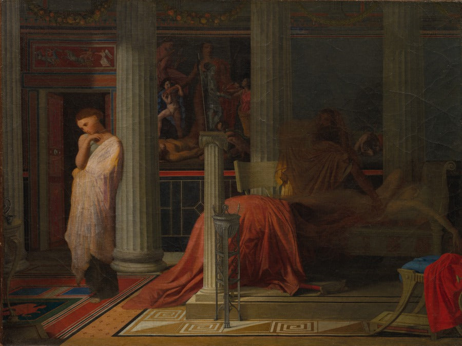Antiochus and Stratonice by Jean-Auguste-Dominique Ingres (French, 1780–1867) - Classic Art canvas print