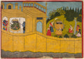 Ravana addresses Sita in the garden of Lanka, from Chapters 53 and 54 of the Aranya Kanda Book of the Forest of a Ramayana Ramas Journey by  - Classic Art canvas print