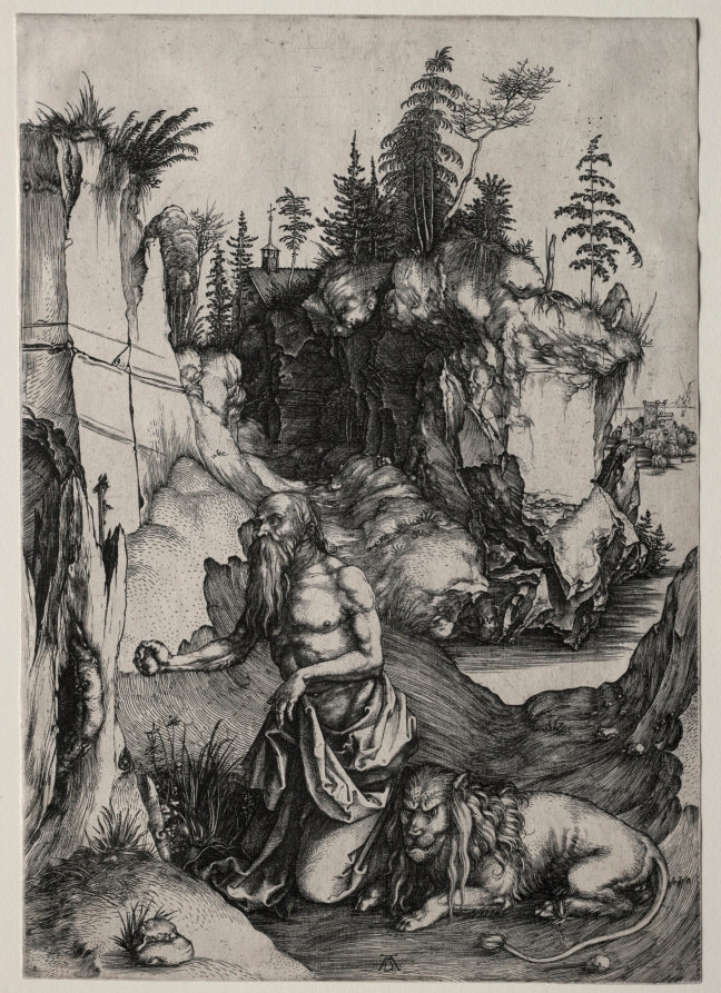 St. Jerome in Penitence by Albrecht Dürer (German, 1471–1528) - Classic Art canvas print