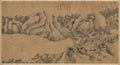 Pine-shaded Monastery on a Cloudy Mountain by Gu Chao (Chinese, active late 1700s) - Classic Art canvas print