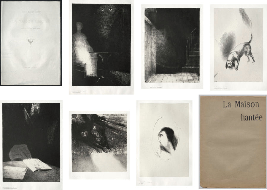 The Haunted House by Odilon Redon (French, 1840–1916) - Symbolist canvas print