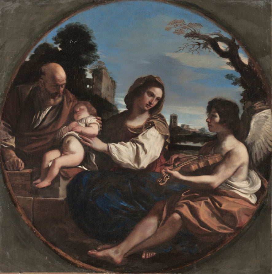 Rest on the Flight into Egypt by Guercino (Italian, 1591–1666) - Classic Art canvas print