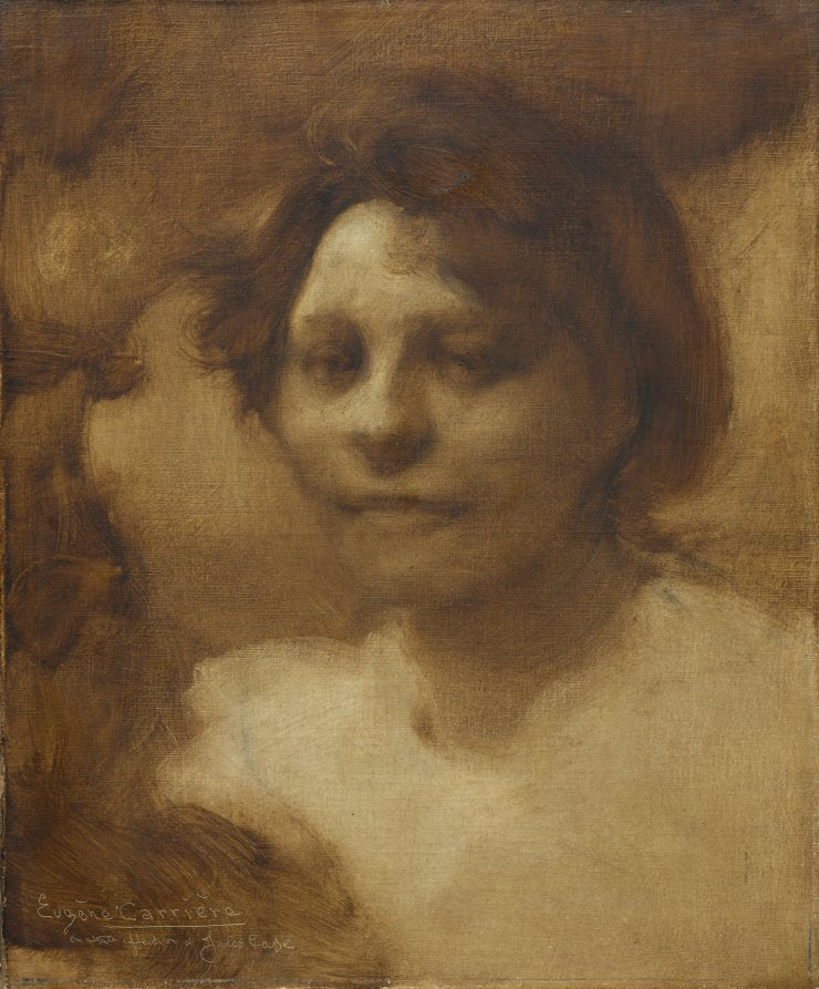 Madame Case by Eugène Carrière (French, 1849–1906) - Classic Art canvas print