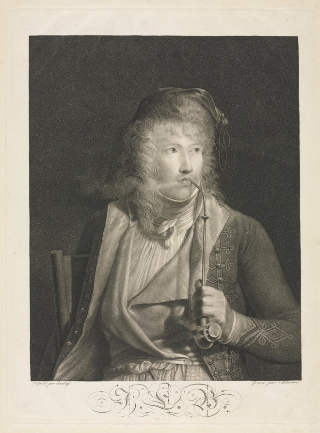 The Painter Jacques-Luc Barbier-Walbonne by François Aubertin (French, 1773–1882) - Classic Art canvas print