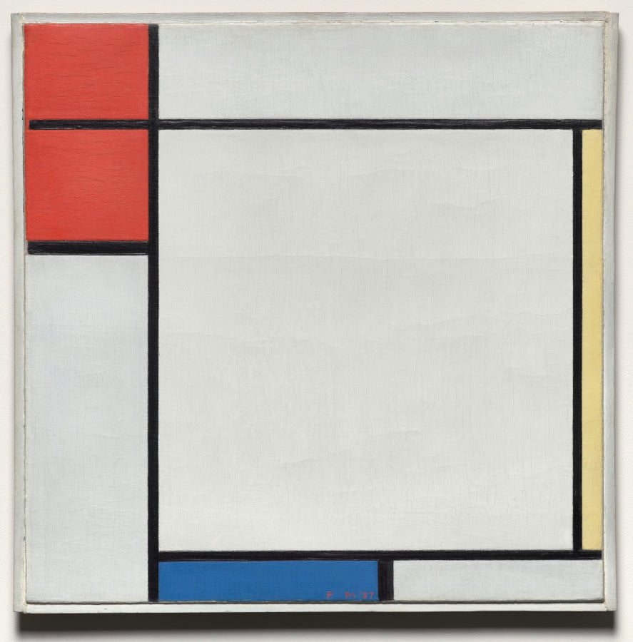 Composition with Red, Yellow, and Blue by Piet Mondrian (Dutch, 1872–1944) - Abstract canvas print