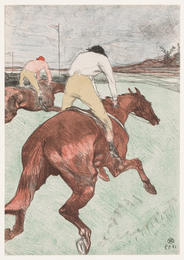 The Jockey by Henri de Toulouse-Lautrec (French, 1864–1901) - Post-Impressionist canvas print