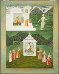 Worship of Shiva and Devi by  - Classic Art canvas print