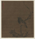 Sleeping Bird on a Prunus Branch by Bian Wenjin (Chinese, about 1354–1428) - Classic Art canvas print