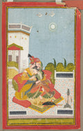Lovers Embracing Raga Malkaus by  - Classic Art canvas print