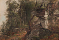 Trees on a Rocky Hillside by Asher B. Durand (American, 1796–1886) - Classic Art canvas print