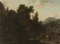 Rush Gatherers by Nicolaes Berchem (Dutch, 1620–1683) - Classic Art canvas print