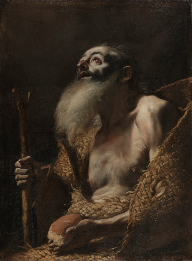 Saint Paul the Hermit by Mattia Preti (Italian, 1613–1699) - Classic Art canvas print