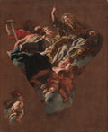 Sketch for The Four Prophets of Israel for Il Ges, Rome by Giovanni Battista Gaulli (Italian, 1639–1709) - Classic Art canvas print
