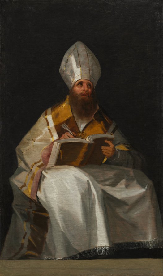 Saint Ambrose by Francisco de Goya (Spanish, 1746–1828) - Romantic canvas print