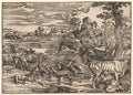 Landscape with a Milkmaid by Niccolo Boldrini (Italian, c. 1500–after 1566) - Classic Art canvas print