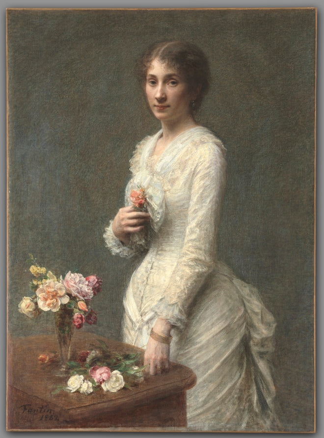 Madame Lerolle by Henri Fantin-Latour (French, 1836–1904) - Realist canvas print