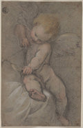 Cupid Drawing His Bow by Federico Barocci (Italian, 1528–1612) - Classic Art canvas print