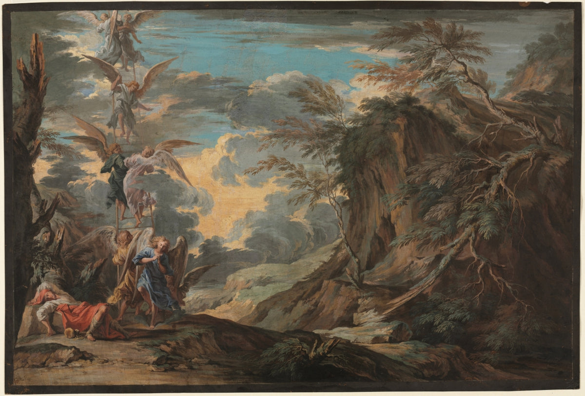 Jacob's Dream by Joseph Goupy (British, 1686–before.1770) - Classic Art canvas print