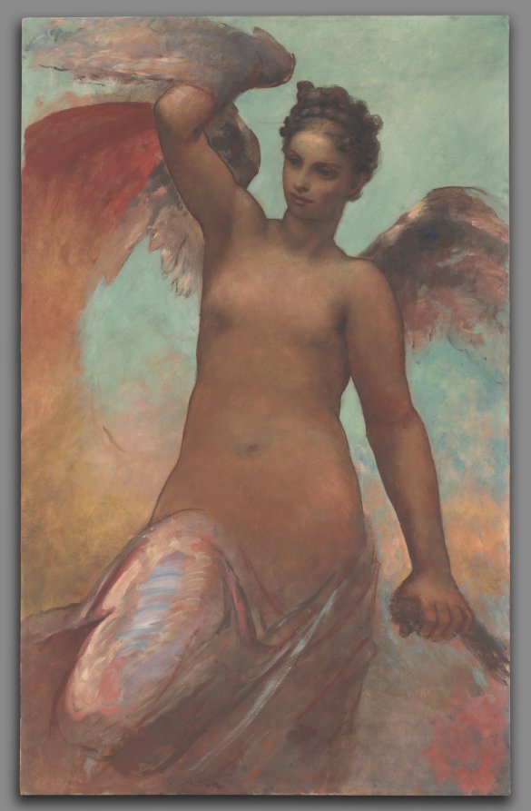 Winged Fortune by William Morris Hunt (American, 1824–1879) - Classic Art canvas print