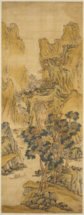 The Peach Blossom Spring by Liu Du (Chinese, active c. 1628-after 1653) - Classic Art canvas print
