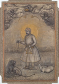 Portrait of the Aged Akbar by Govardhan (Indian, active c.1596–1645) - Classic Art canvas print