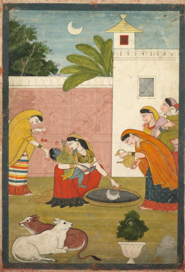 Krishna reaching for the moon by  - Classic Art canvas print
