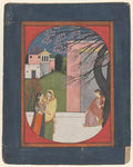 The lovelorn heroine, from a Sat Sai of Bihari by  - Classic Art canvas print