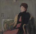 Portrait of a Woman by Edmond François Aman-Jean (French, 1858–1936) - Classic Art canvas print