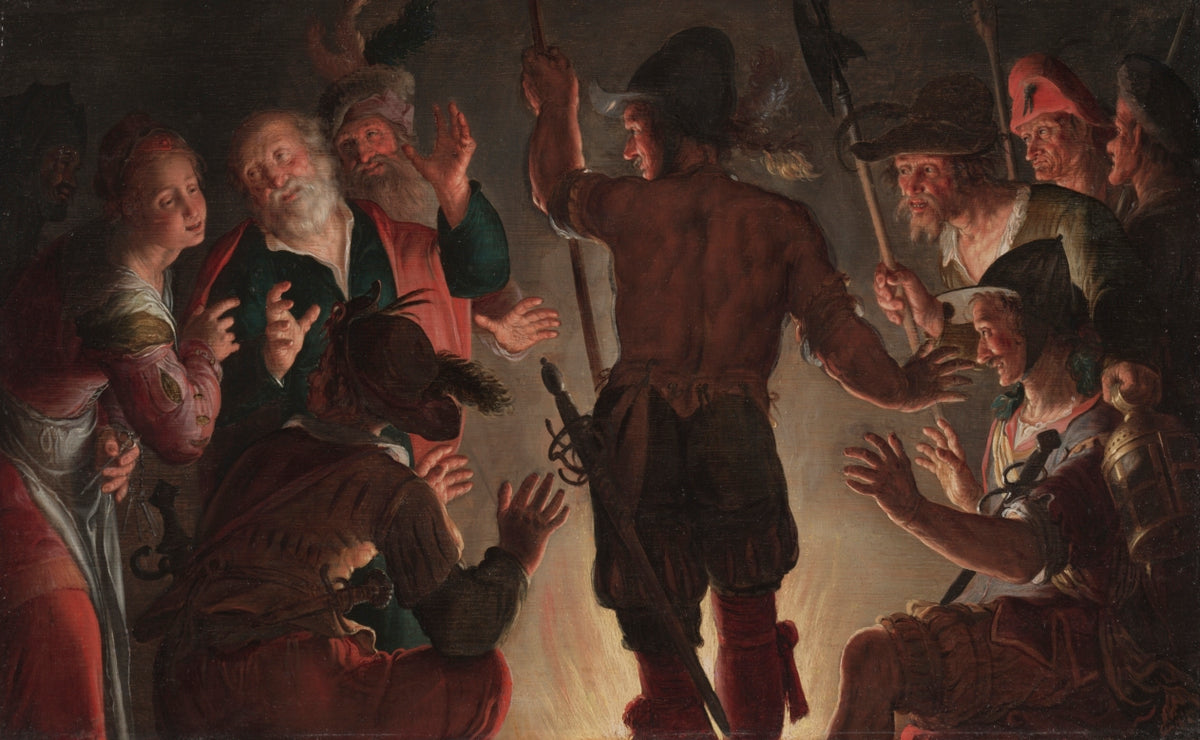 The Denial of Peter by Peter Wtewael (Dutch, 1596–1660) - Classic Art canvas print