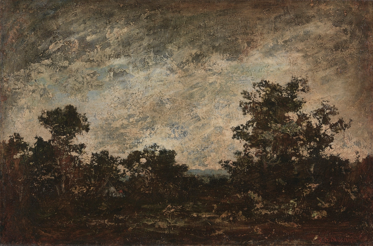 Indian Camp by Ralph A. Blakelock (American, 1847–1919) - Classic Art canvas print