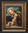 Virgin and Child in a Landscape by Jan Gossaert (Flemish, c. 1475/78–1532) - Classic Art canvas print