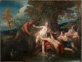 Pan and Syrinx by Jean François de Troy (French, 1679–1752) - Classic Art canvas print