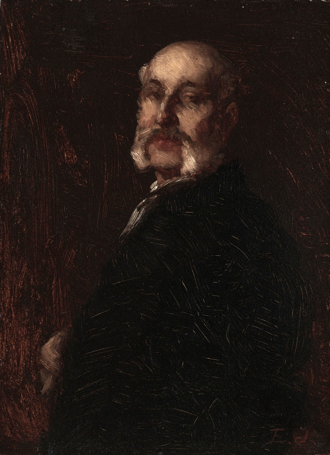Portrait of Franklin H. Delano by Eastman Johnson (American, 1824–1906) - Classic Art canvas print