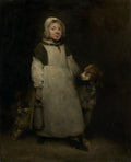 The Little Milkmaid by Théodule Ribot (French, 1823–1891) - Classic Art canvas print